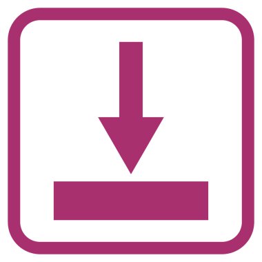 Alt vektör simgesi bir çerçeve içinde hareket