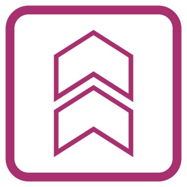 Vektör simgesi bir çerçeve içinde yukarı kayması