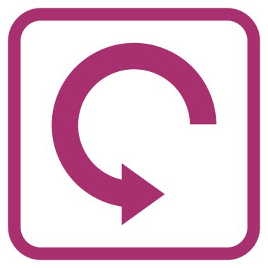 Doğru vektör simgesi bir çerçeve içinde döndürme