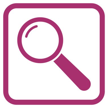 Büyüteç'i vektör simgesi bir çerçeve içinde