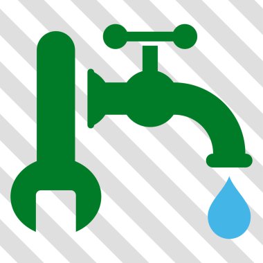 Sıhhi tesisat vektör simgesi