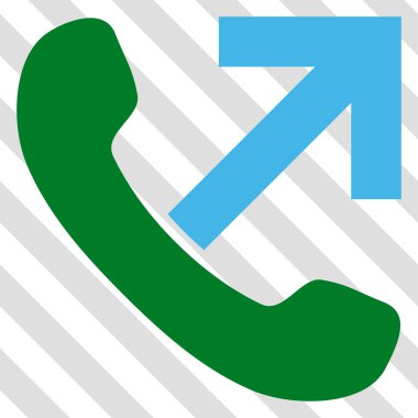 Giden arama vektör simgesi