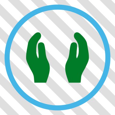 Bakım el vektör simgesi