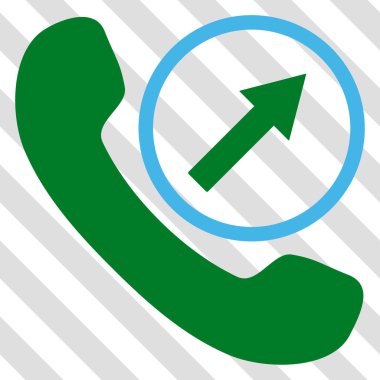 Giden arama vektör simgesi