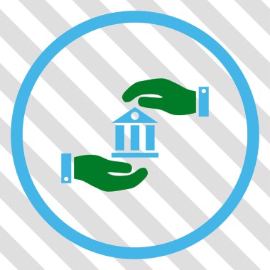 Banka hizmet vektör simgesi