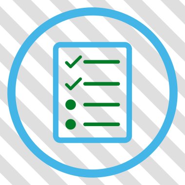 Denetim listesi sayfa vektör simgesi