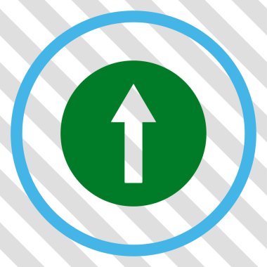 Yukarı yönlü ok vektör simgesi