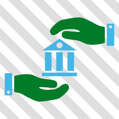 Banka hizmet vektör simgesi