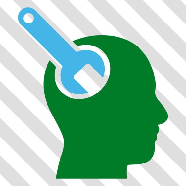 Beyin aracı vektör simgesi