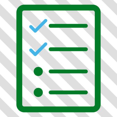 Denetim listesi sayfa vektör simgesi