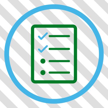 Denetim listesi sayfa vektör simgesi