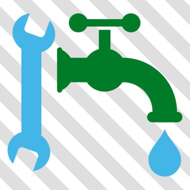 Sıhhi tesisat vektör simgesi