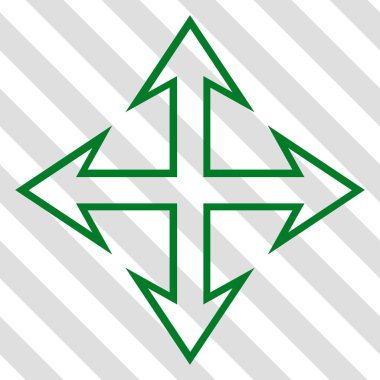 Oklar vektör simgesini genişletin