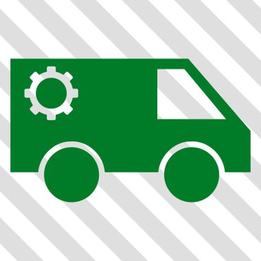 Hizmet araba vektör simgesi