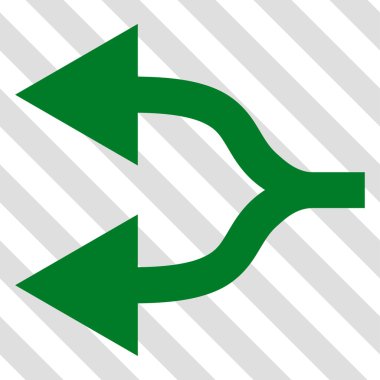 Split oklar sol vektör simgesi