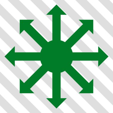 Radyal okları vektör simgesi