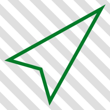 İşaretçiyi doğru yukarı vektör simgesi