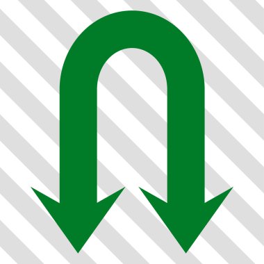 Geri dönmemiz ok vektör simgesi