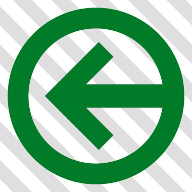 Yön sol vektör simgesi