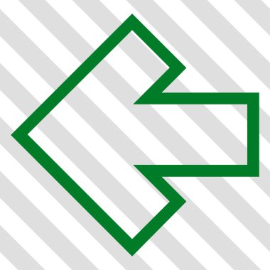 Ok sol vektör simgesi