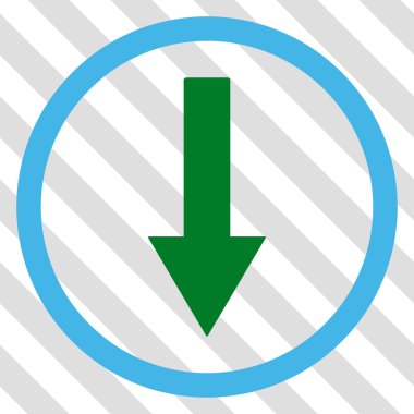 Yuvarlak ok vektör simgesi