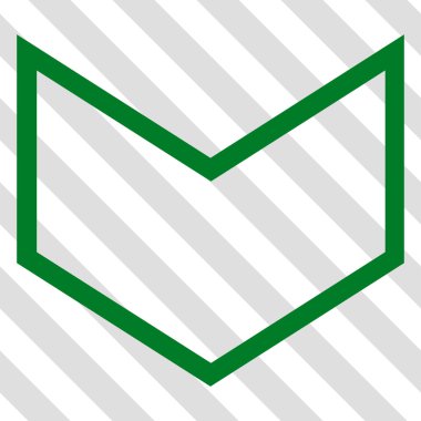 Vektör simgesi aşağı ok ucu