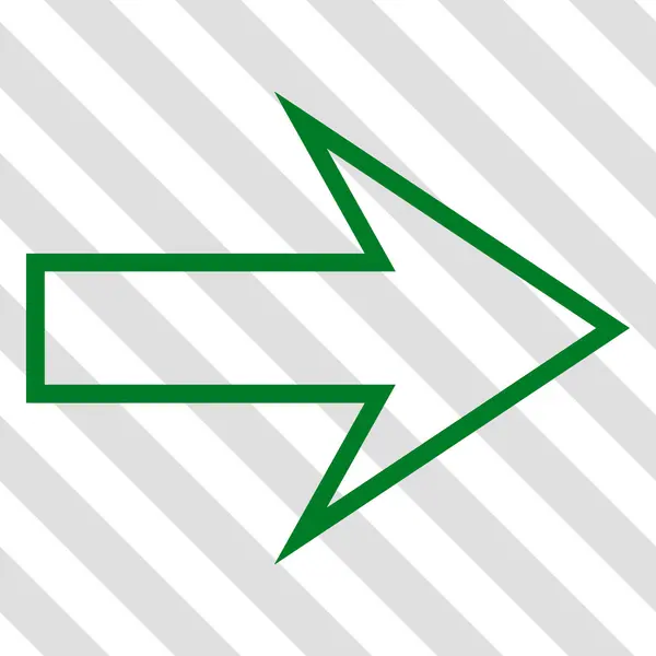 Freccia destra icona vettoriale — Vettoriale Stock
