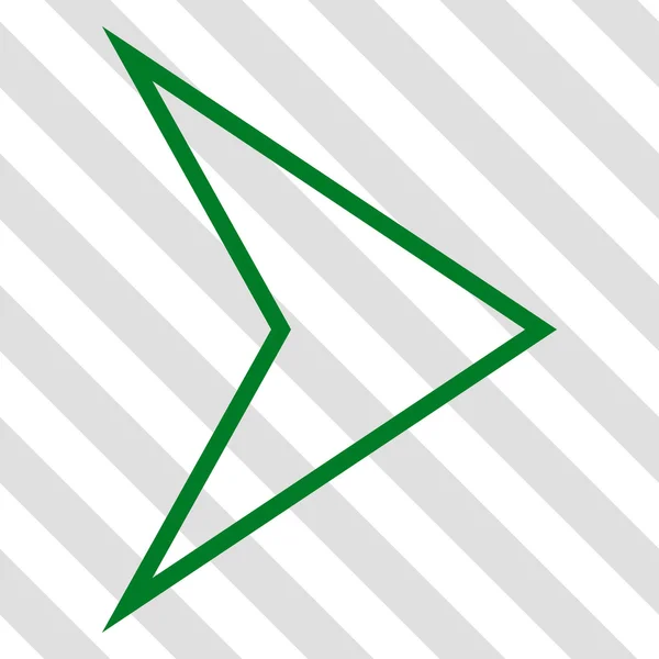 Icono del vector derecho de la punta de flecha — Archivo Imágenes Vectoriales