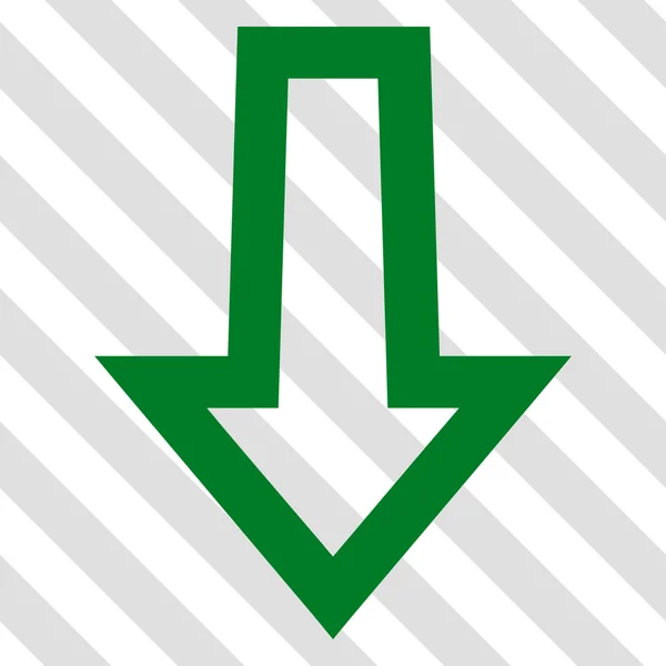 Arrow Down Vector Icon — Vector de stoc