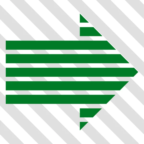 Stripe Arrow høyre vektor Icon – stockvektor