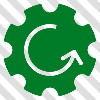 Dişli döndürme vektör simgesi