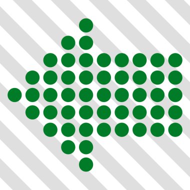 Noktalı ok sol vektör simgesi