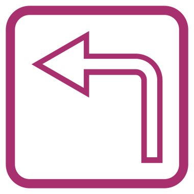 Sol vektör simge bir çerçevede açmak