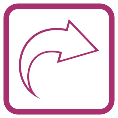 Vektör simgesi bir çerçeve içinde Yinele