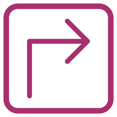 Doğru vektör simge bir çerçevede açmak