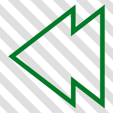 Yön sol vektör simgesi