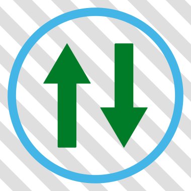 Dikey Çevir ok simge vektör