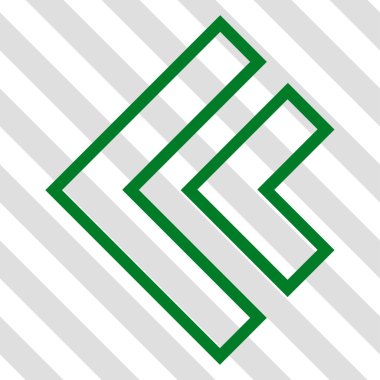 Yön sol vektör simgesi