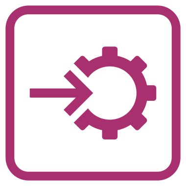 COG Tümleştirme vektör simgesi bir çerçeve içinde