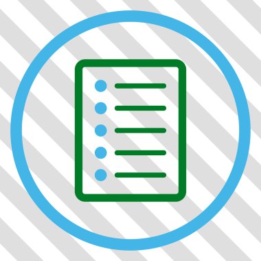 Liste sayfası vektör simgesi