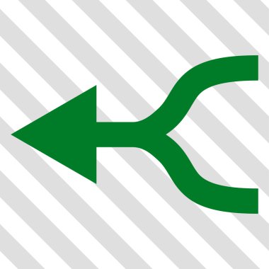 Ok sol vektör simgesi birleştirmek