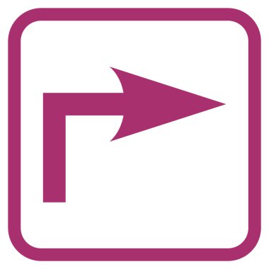 Doğru vektör simge bir çerçevede açmak