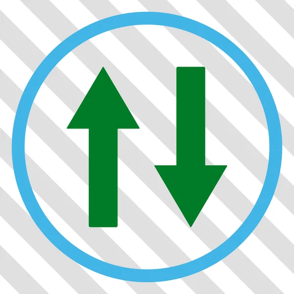 Setas de aleta verticais vetor ícone — Vetor de Stock