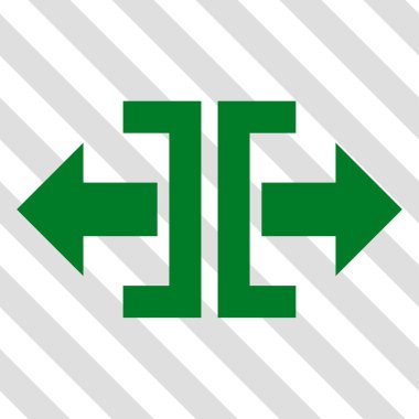 Yatay yöndeki vektör simge bölmek