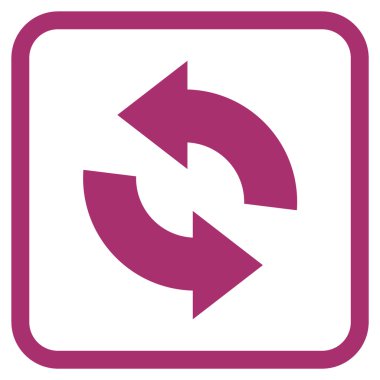 Vektör simgesi bir çerçeve içinde yenileme