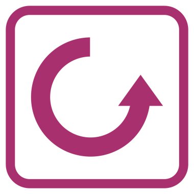 Vektör simgesi bir çerçeve içinde yukarı Döndür