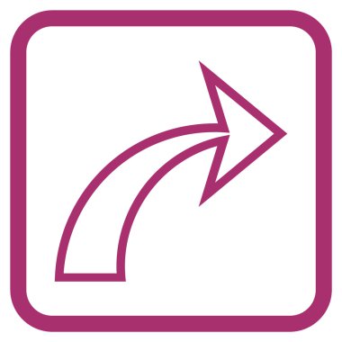 Vektör simgesi bir çerçeve içinde Yinele