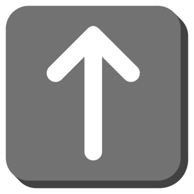 Yuvarlatılmış Kare vektör simge yukarı ok