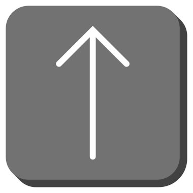 Yuvarlatılmış Kare vektör simge yukarı ok