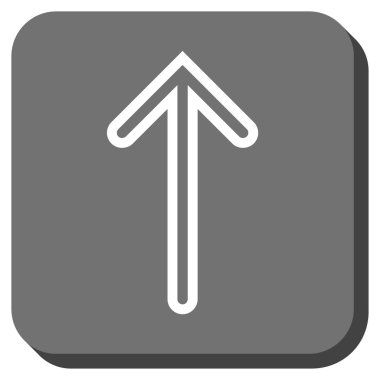 Yuvarlatılmış Kare vektör simge yukarı ok